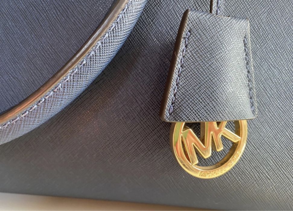 Torebka Michael Kors skóra saffiano granatowa