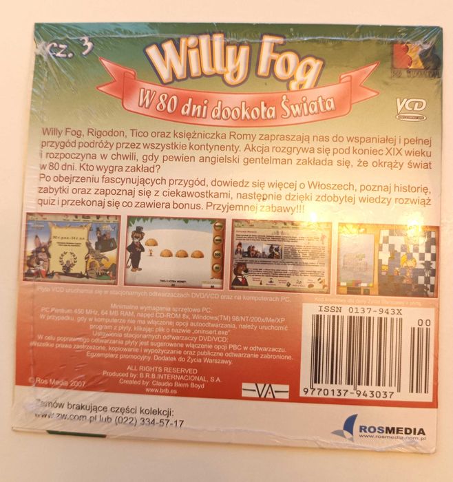 DVD VCD Willy Fog / W 80 dni dookoła świata, część 3 serialu, polski