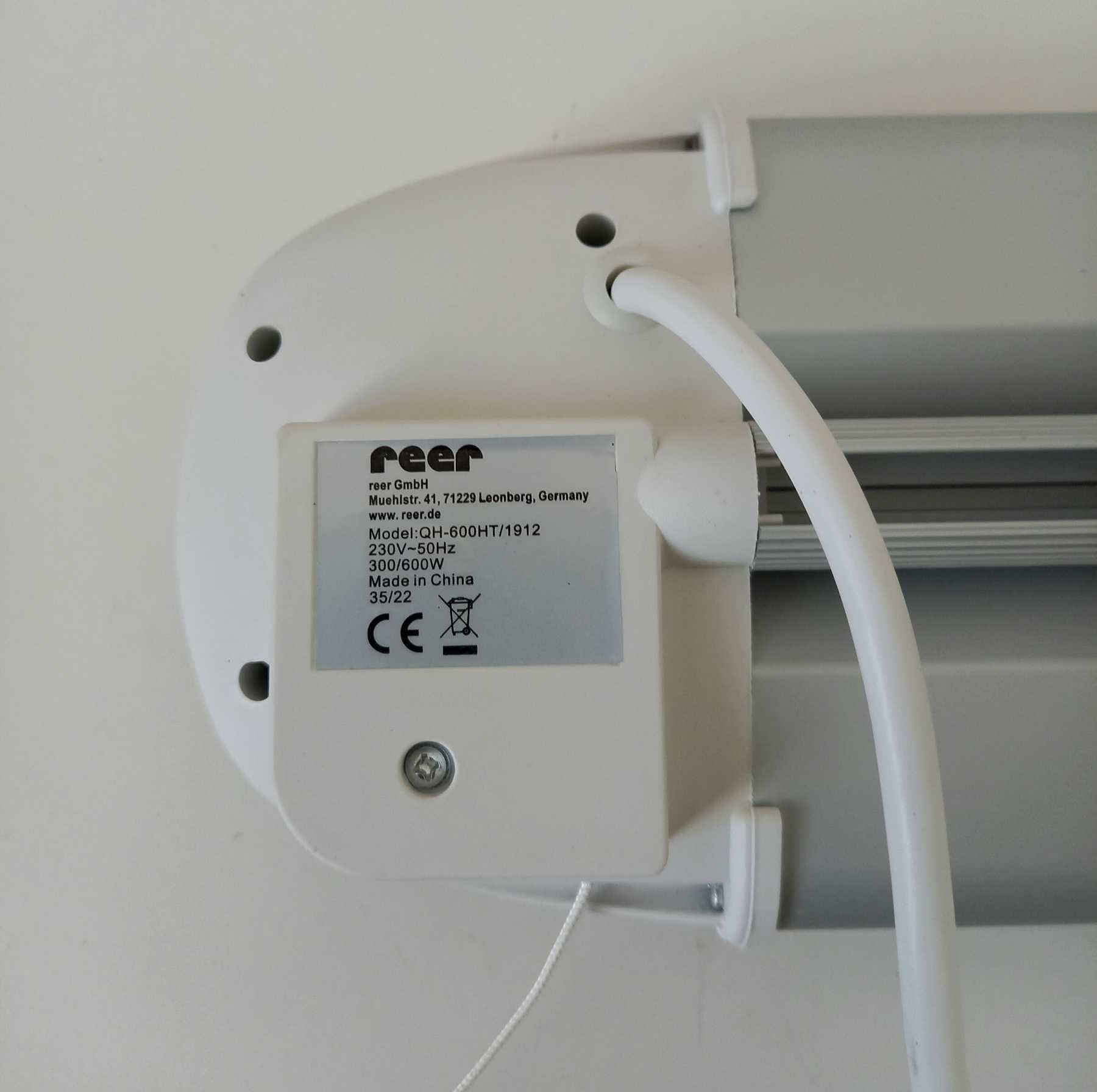 NOWY Promiennik ciepła dla niemowląt Reer 300/600 W grzejnik na ścianę