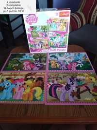 Kucyki My little Pony puzzle 4 układanki