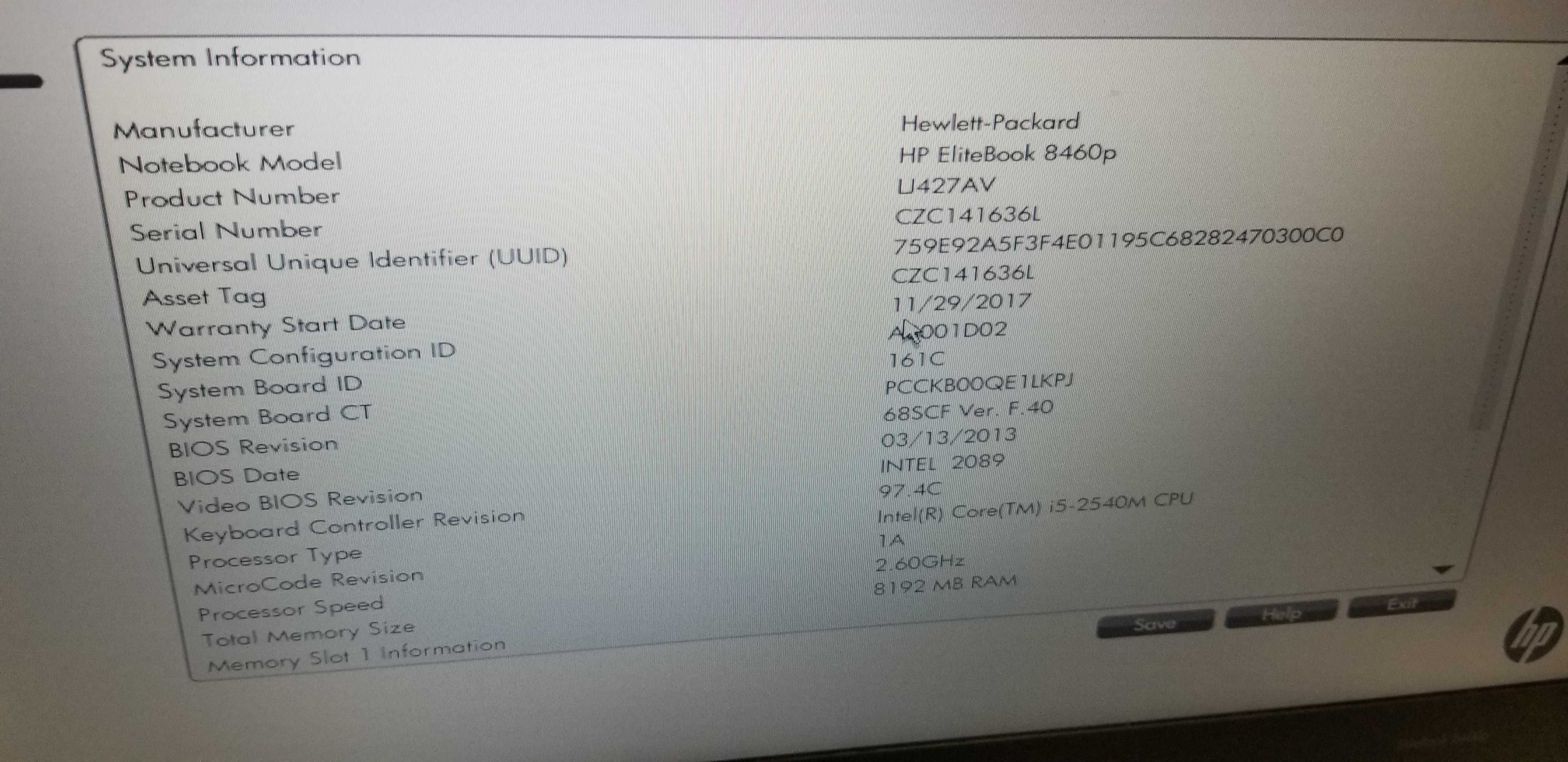 Ноутбук HP Elitebook 8460р Intel Core i5-2540М/8 GB/Hdd 128 GB