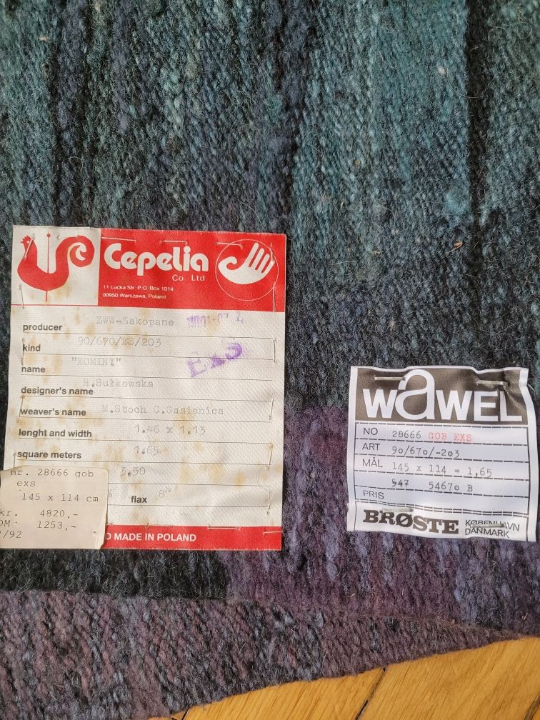 H.Sułkowska wyk. Stoch,Gąsienica ZWW kilim gobelin.Cepelia itp Wysylka