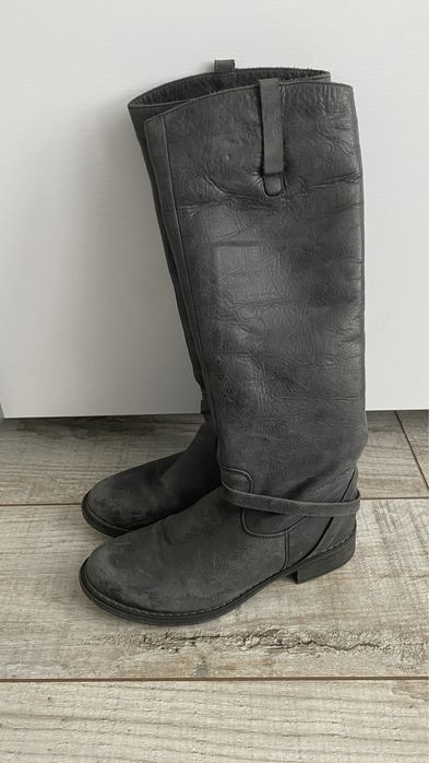 Шкіряні зимові чоботи