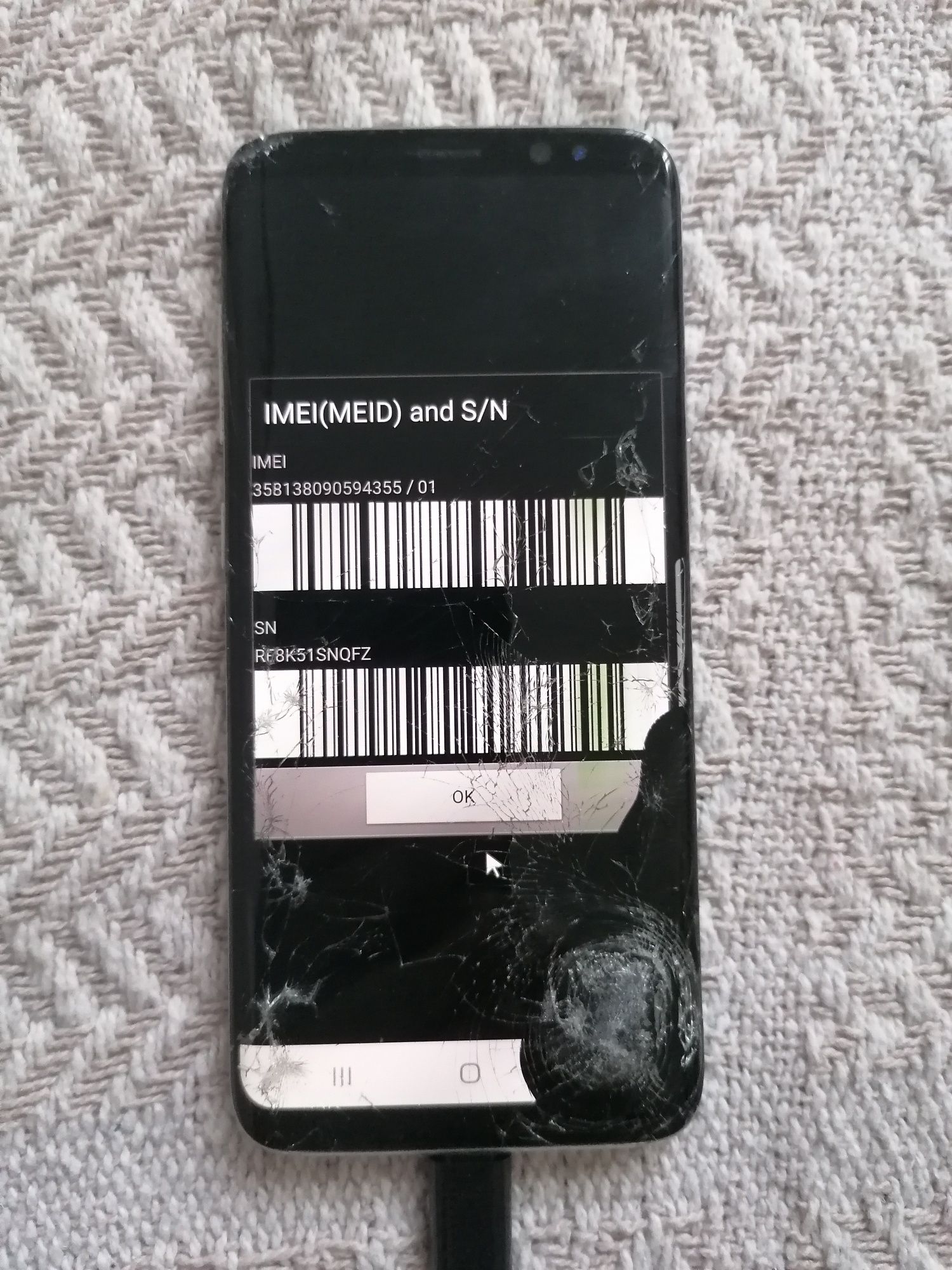 Samsung s8 g950f zbity lcd / płyta główna 100% ok!
