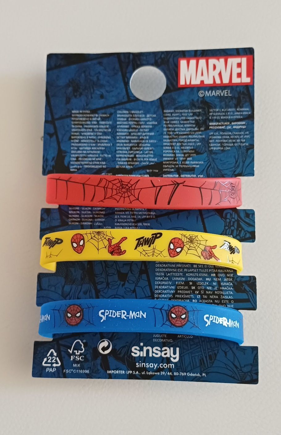 Opaski na rękę  Marvel 3 sztuki