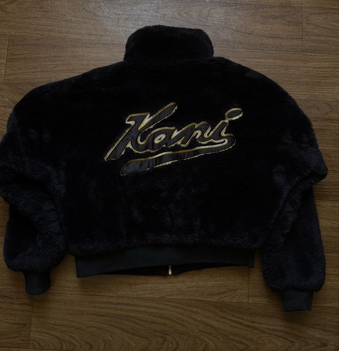 Карл кані реп куртка шерпа велюрова весняна куртка karl kani жіноча