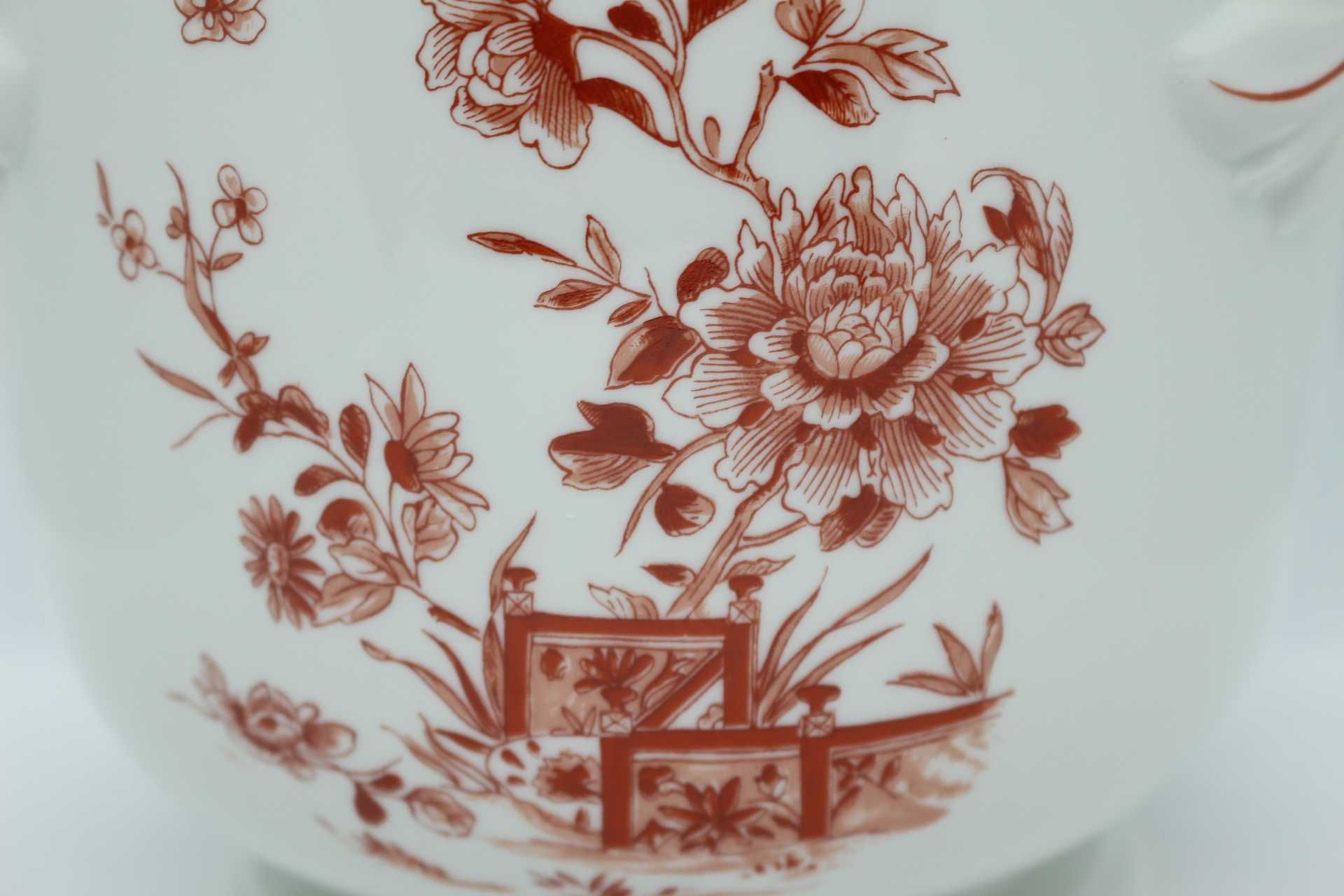 Vaso Cachepot Imari Fer-Rouge 19 cm vidrado Vista Alegre 1971