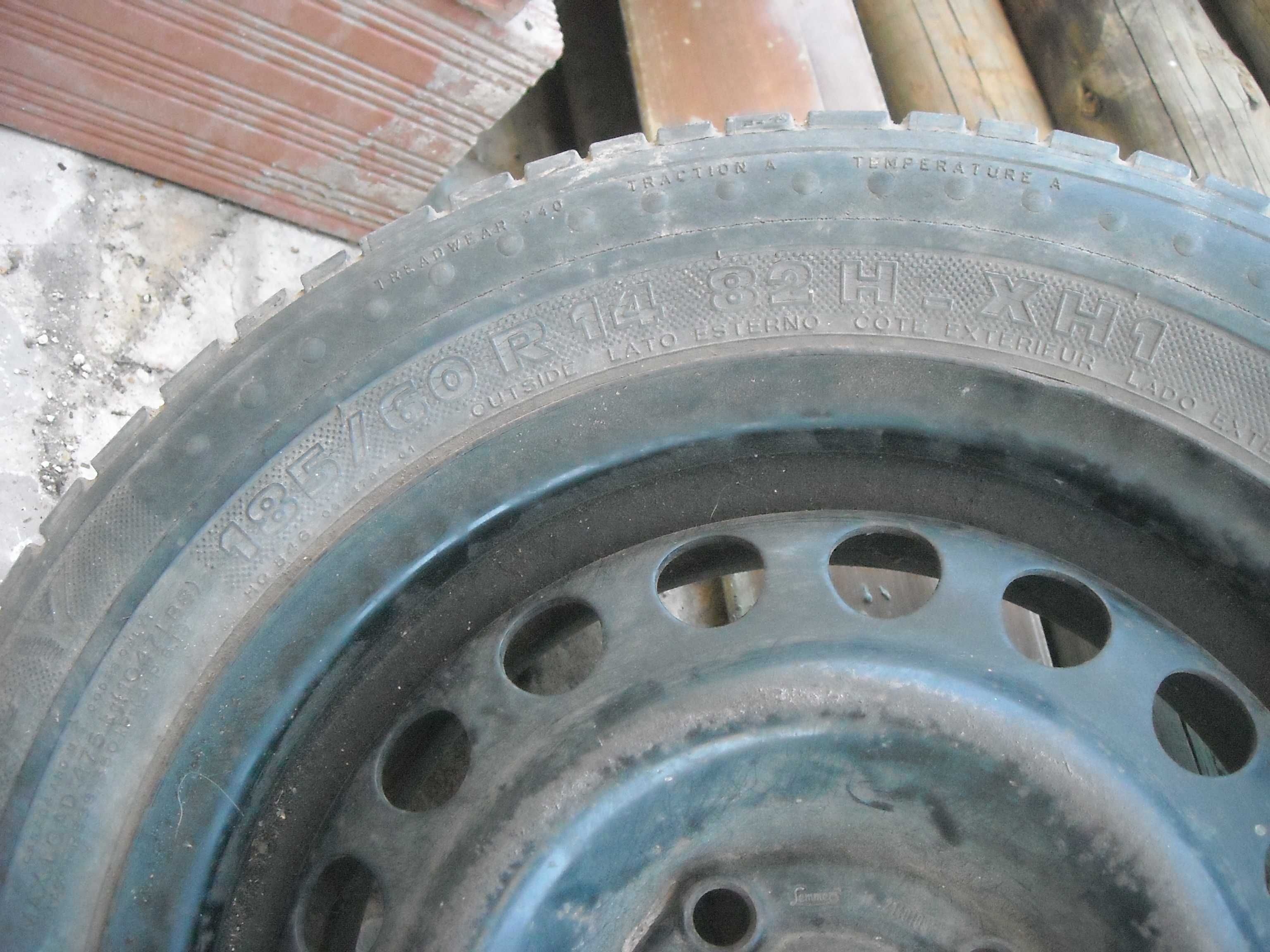 Pneu roda jante ferro Opel R14 R13