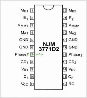 Шаговый двигатель 23HS0001-02 (драйвера NJM3771D2)