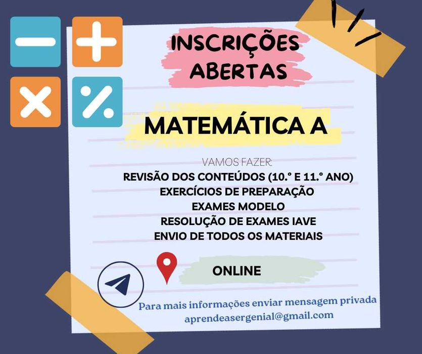 [Matemática A] Preparação para o exame