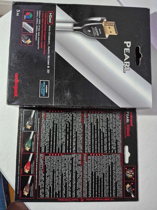 Кабель HDMI AudioQuest Pearl 3D 4K 5m білий. Стан нового