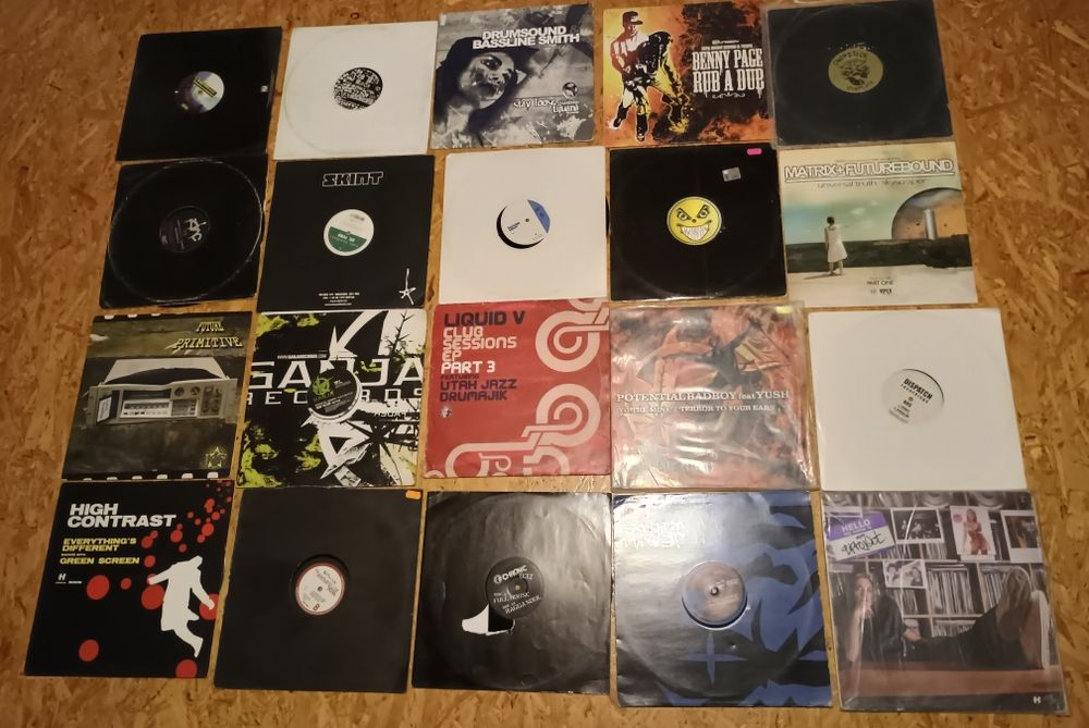 Zestaw płyt winylowych - drum & bass, dub, elektronika