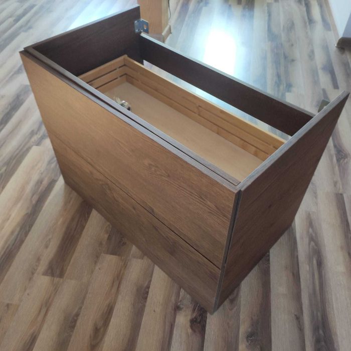 IKEA Godmorgon szafka pod umywalkę, 2 szuflady, brąz 80x47x58 cm