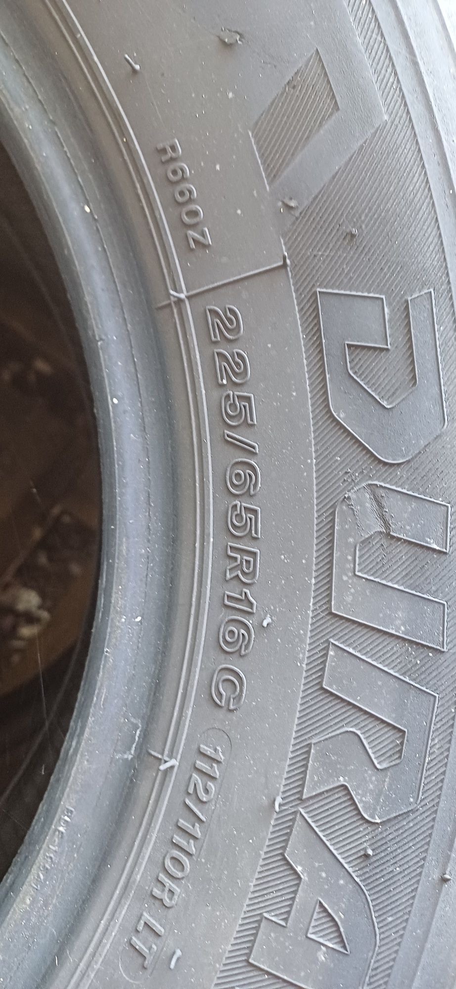 Opony dostawcze Bridgestone 225/65/16 C z 2020r 4 szt.