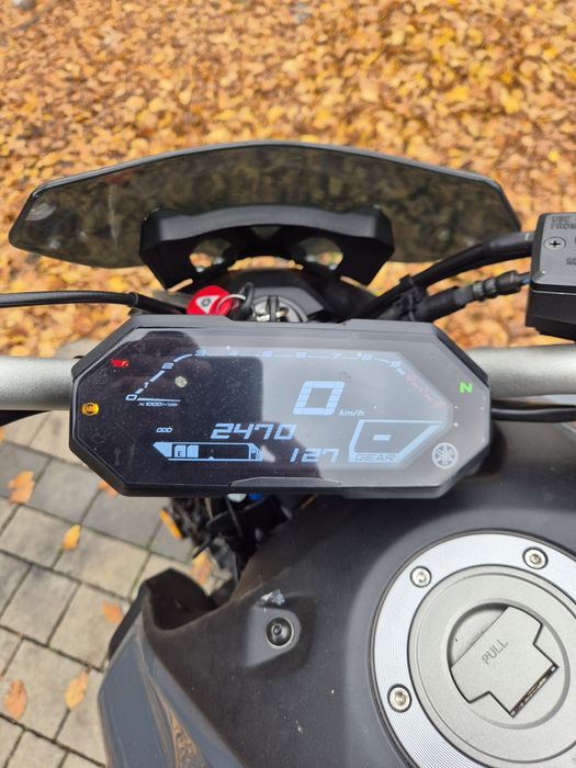 Yamaha MT-07 cyklop 21- silnik swap jak nowy części rama bak