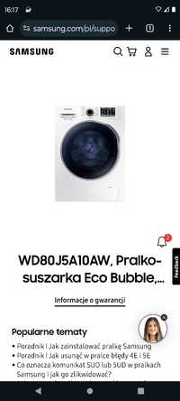 Pralka/Suszarka Samsung Eco bubble