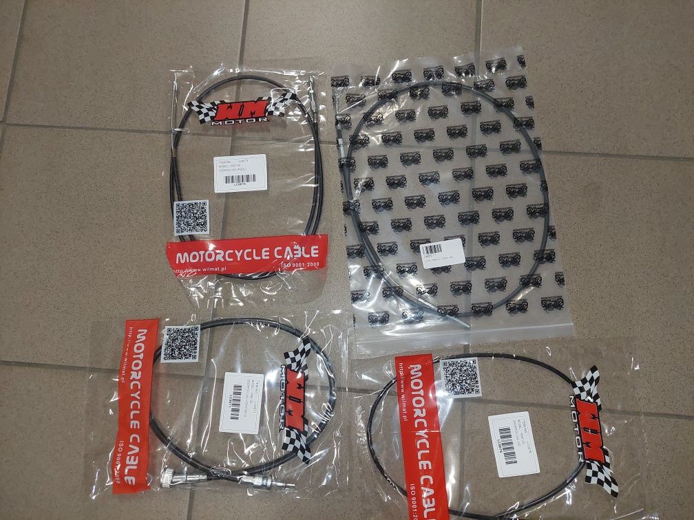 Zestaw linek kpl wsk125 gaz sprzeglo hamulec licznik pl