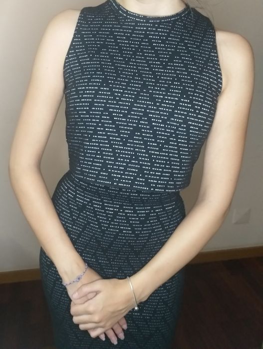 Vestido Bershka Preto e Branco