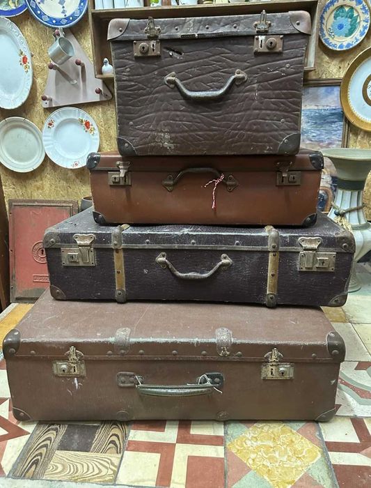 Malas de viagem antigas, para decoração