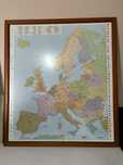 Quadro detalhado do mapa da europa