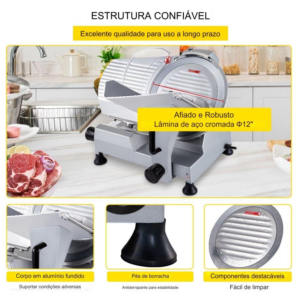 Cortador de Alimentos de 300mm e Máquina de Salsichas