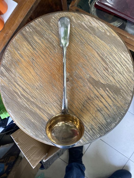 Bracia Henneberg lyzka wazowa XIX plater galwanizowany.