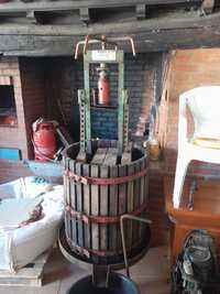 Prensa de vinho com macaco hidráulico 5t  com esmagador de uvas  manua