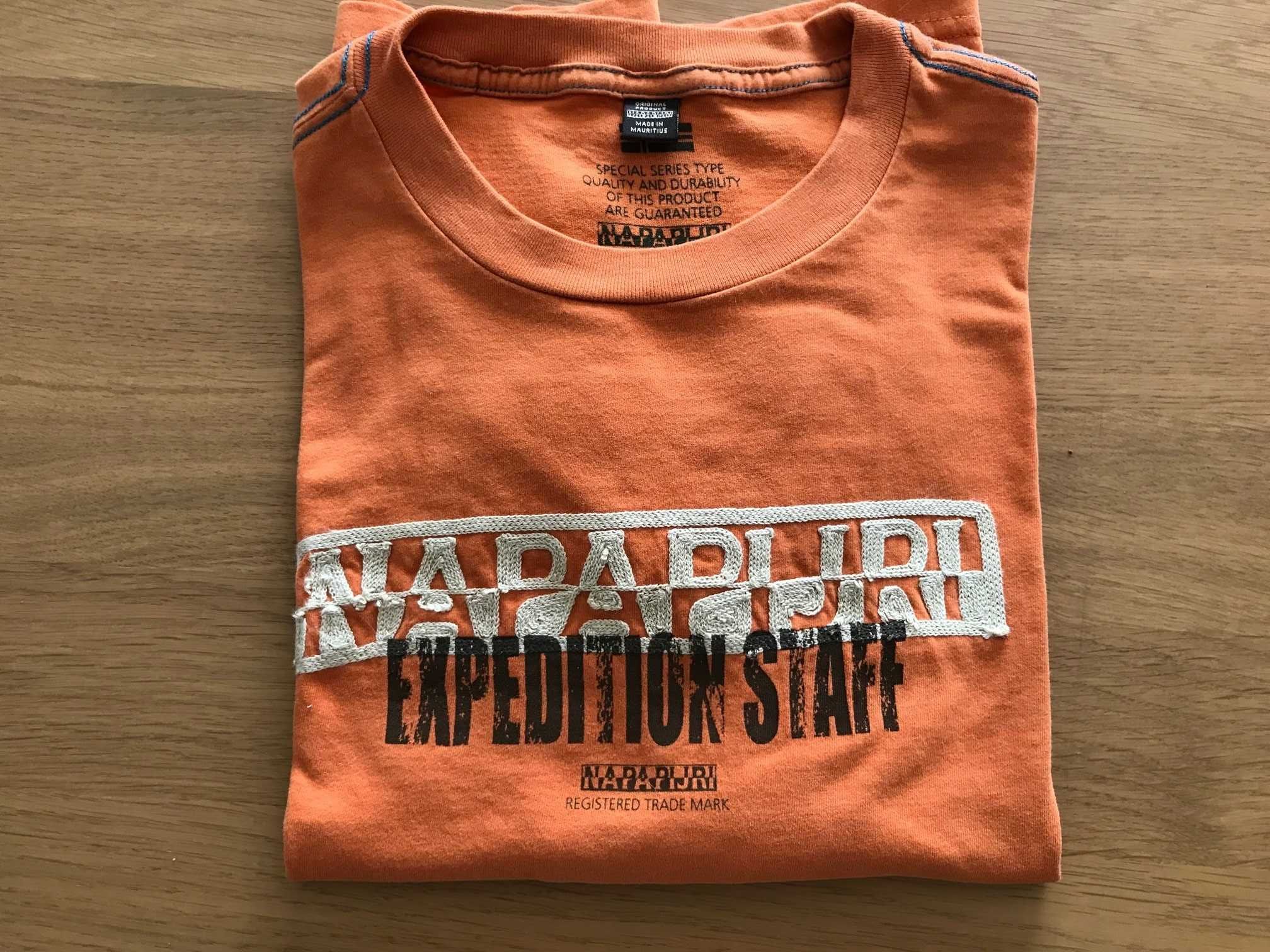 Longsleeve Napapijri original laranja tamanho S/M