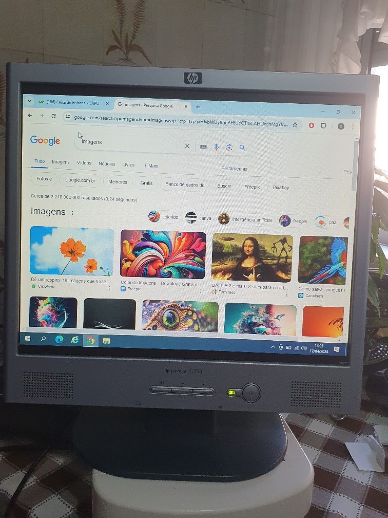 Monitor de 17" em bom estado HP e LG