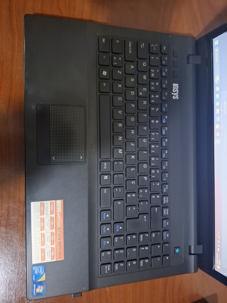 Insys G Force windows 11 disco ssd bateria com autonomia