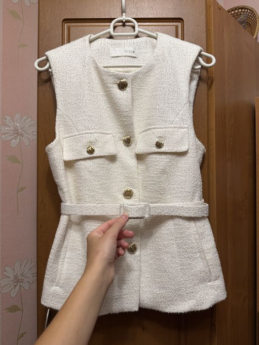 Твідова жилетка ZARA