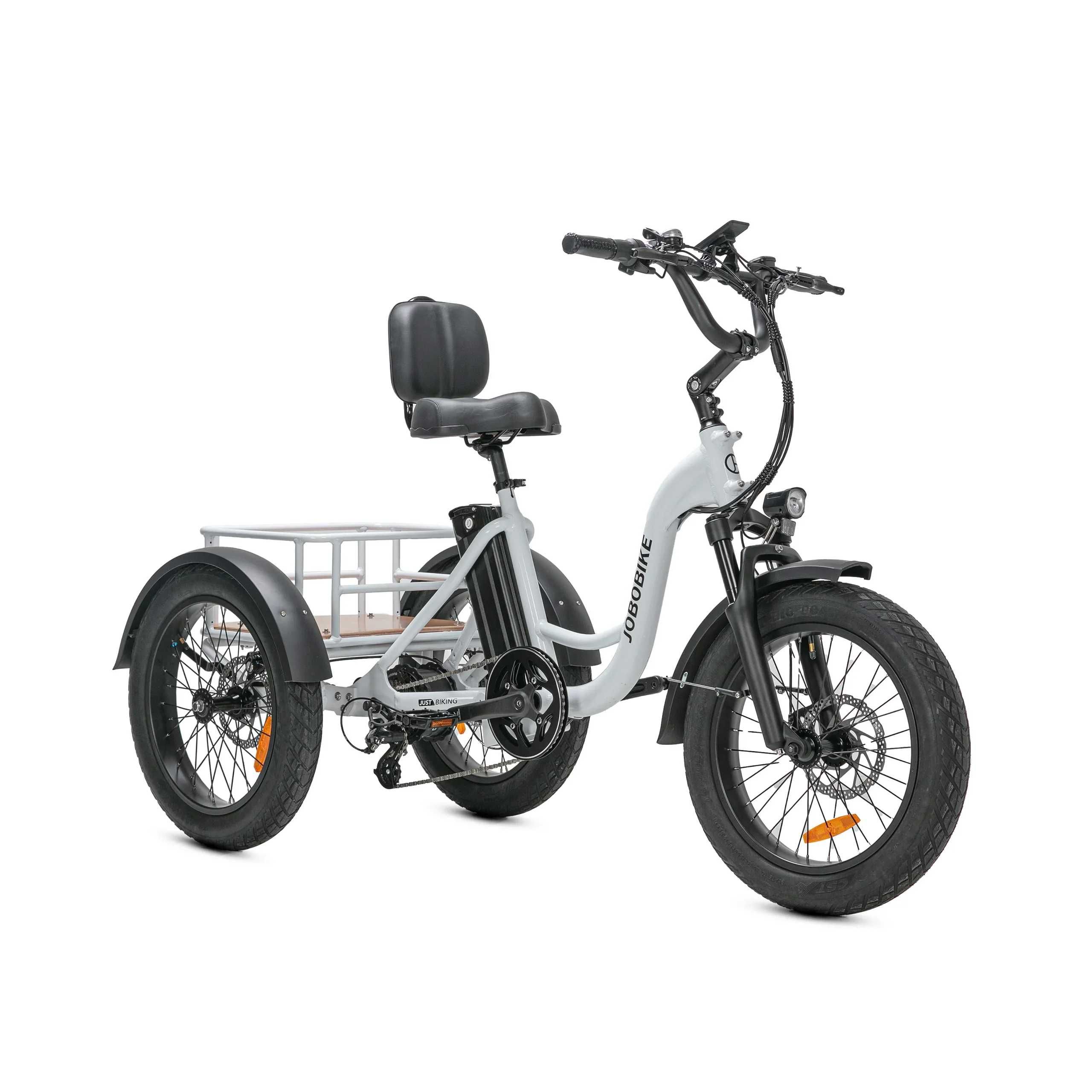 Rower elektryczny Triker, Jobobike -trójkołowiec, solidny, dla seniora