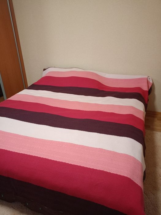 В'язаний плед покривало евро двоспальний великий 250*220