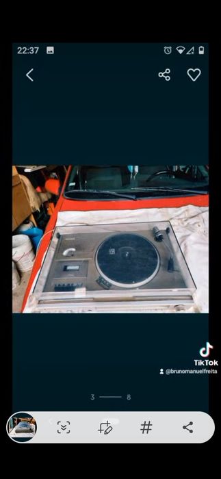 Rádio vinil em bom estado