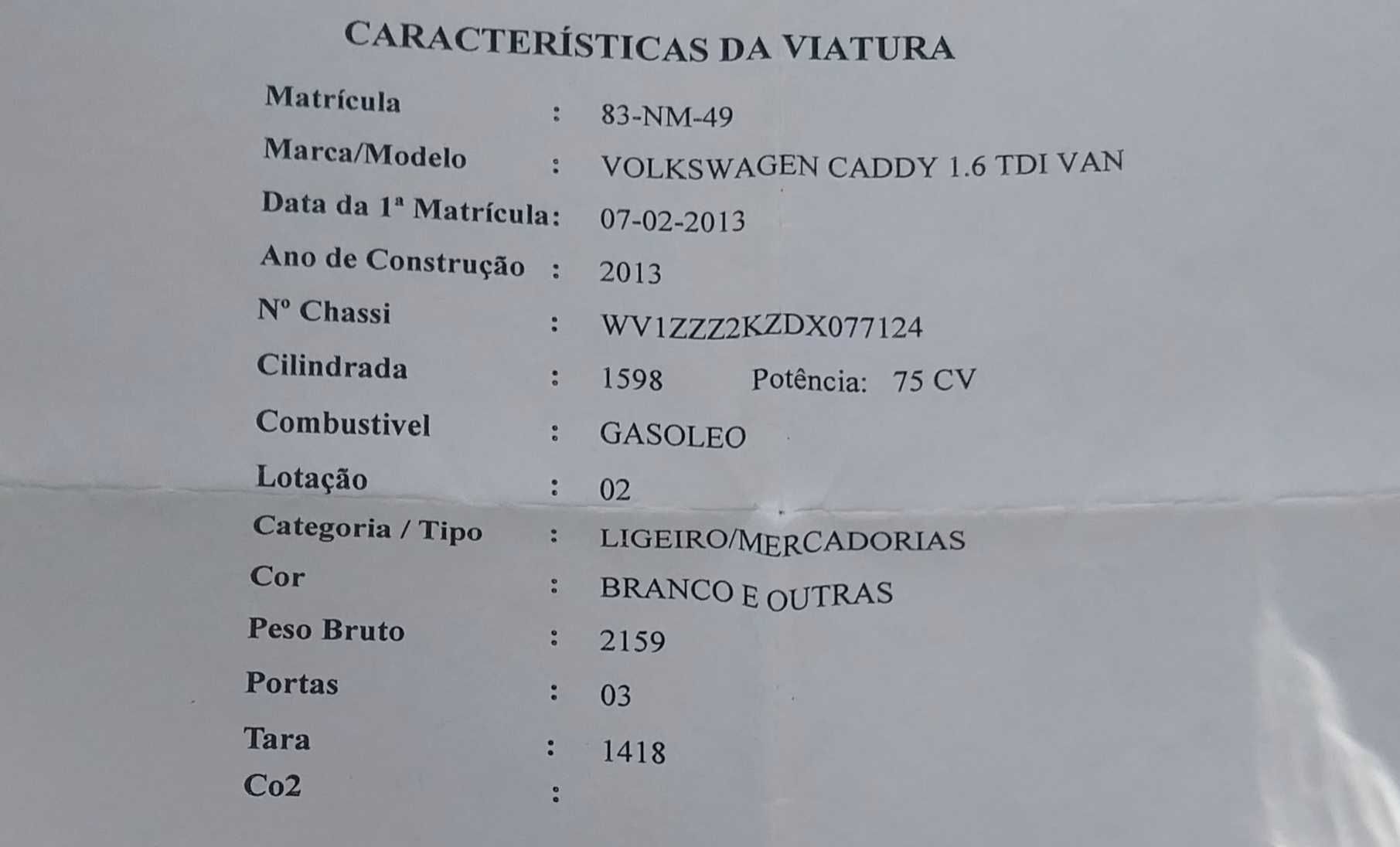 Volkswagen Caddy 1.6 TDI VAN
