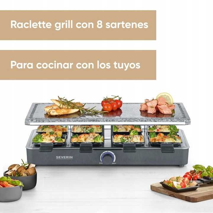 Raclette grill elektryczny Severin na 8 osób 1300 W