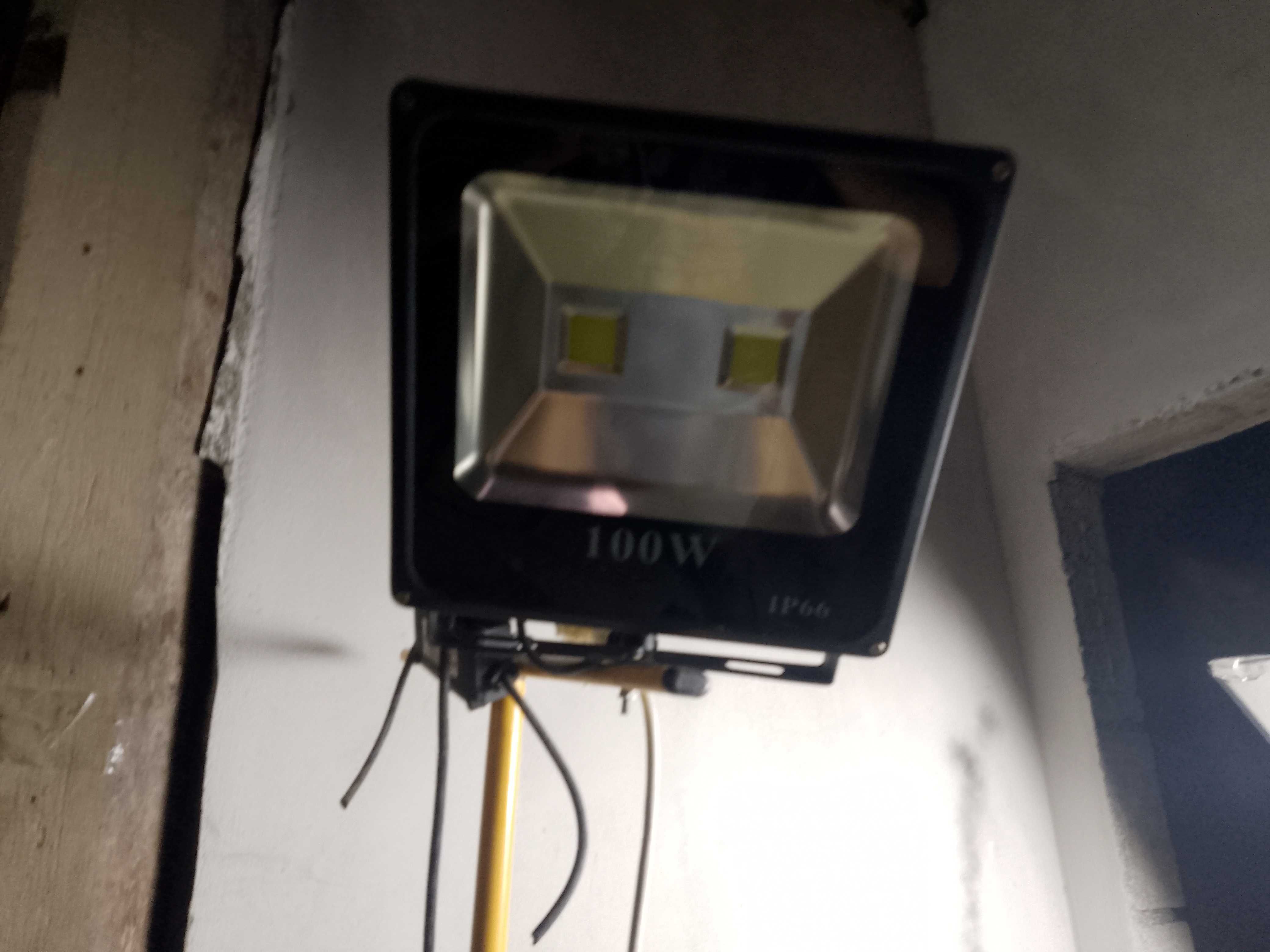 Stojak statyw 2x50W naświetlacz Lampa r HALOGEN BUDOWLANY nowy sprawny