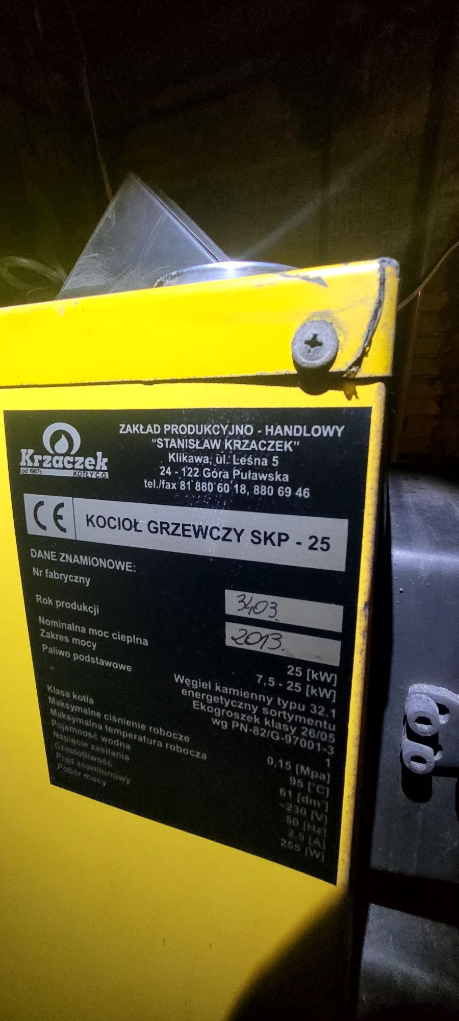 Sprzedam piec CO . Krzaczek 25 kW
