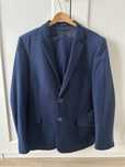 Garnitur meski granatowy niebieski slim fit
