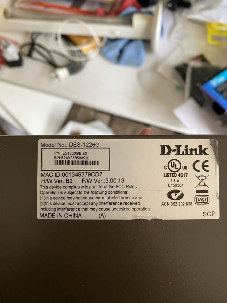 Комутатор D-Link DES-1226G