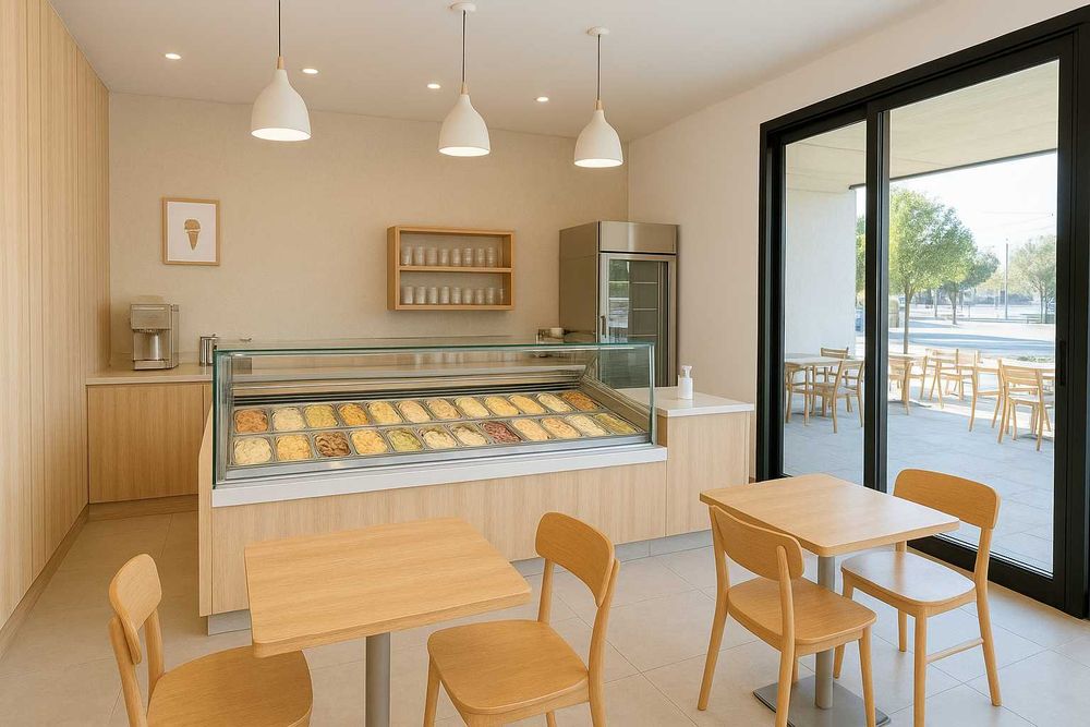 Trespasse de Gelataria e creperia 100% produção Artesanal