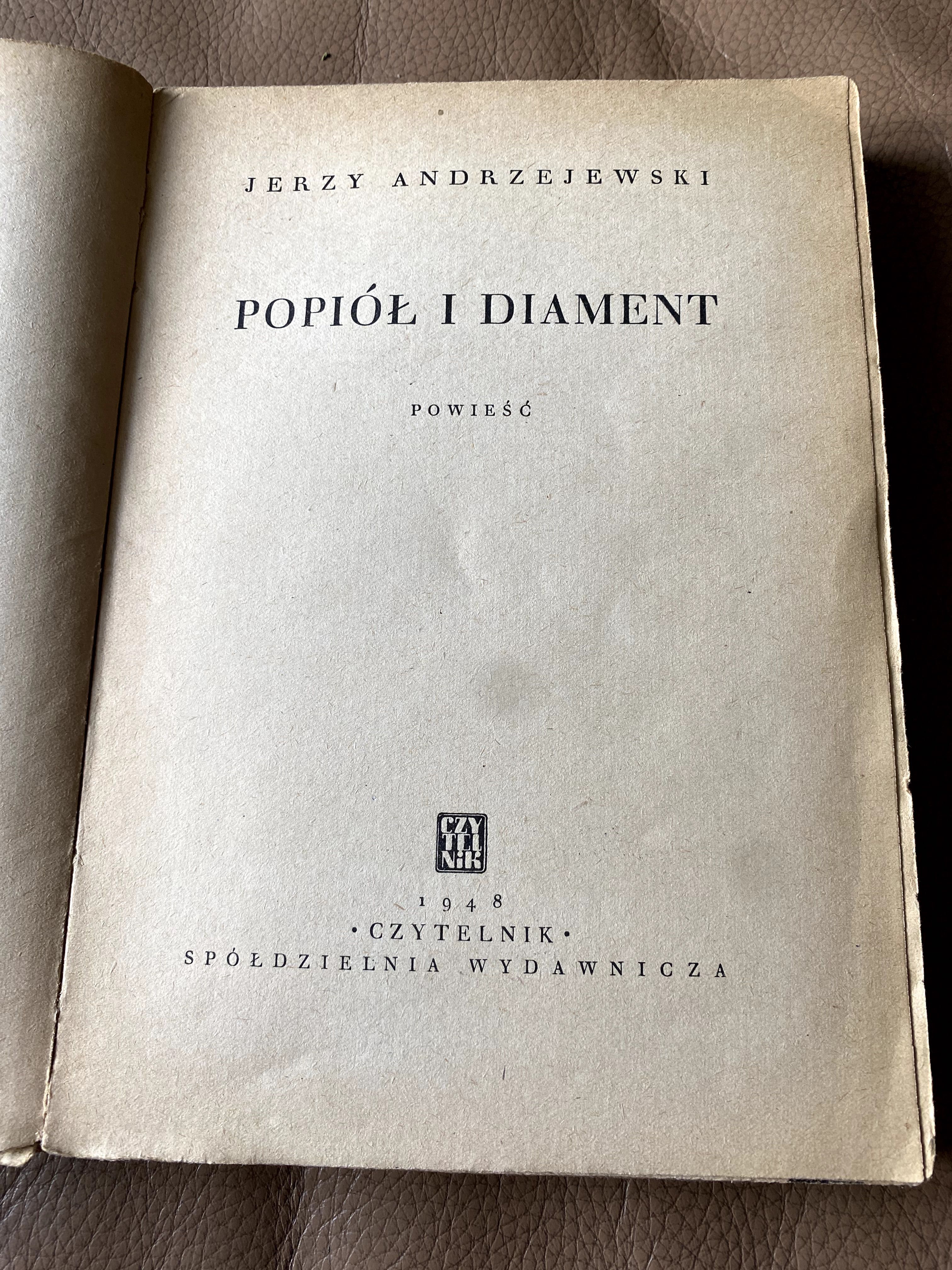 Popiół i diament Jerzy Andrzejewski 1948