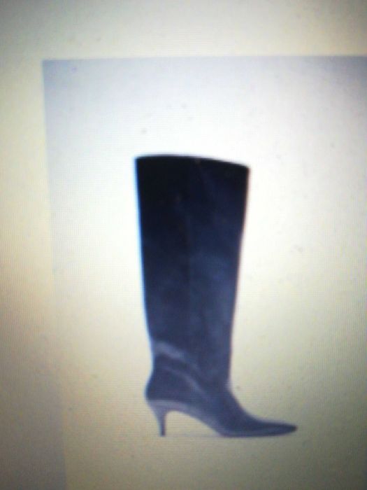 Bota Pele  Tacão KITTEN Estampado  Animal- T- 35- NOVAS . ZARA