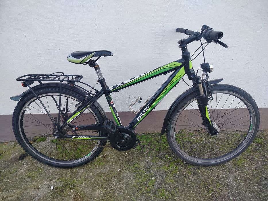 Falter aluminiowy 26" z prądnicą, błotniki,stopka , bagażnik.