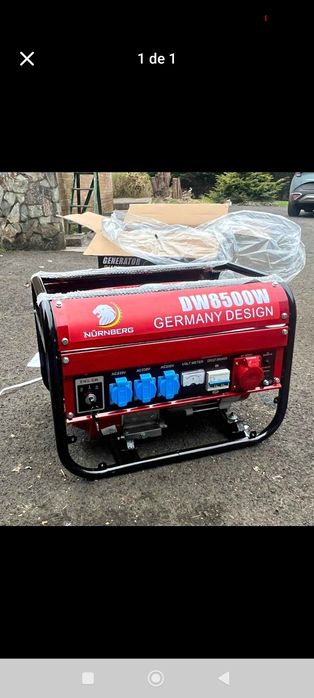 Gerador 8500w monofásico e trifásico arranque manual de corda