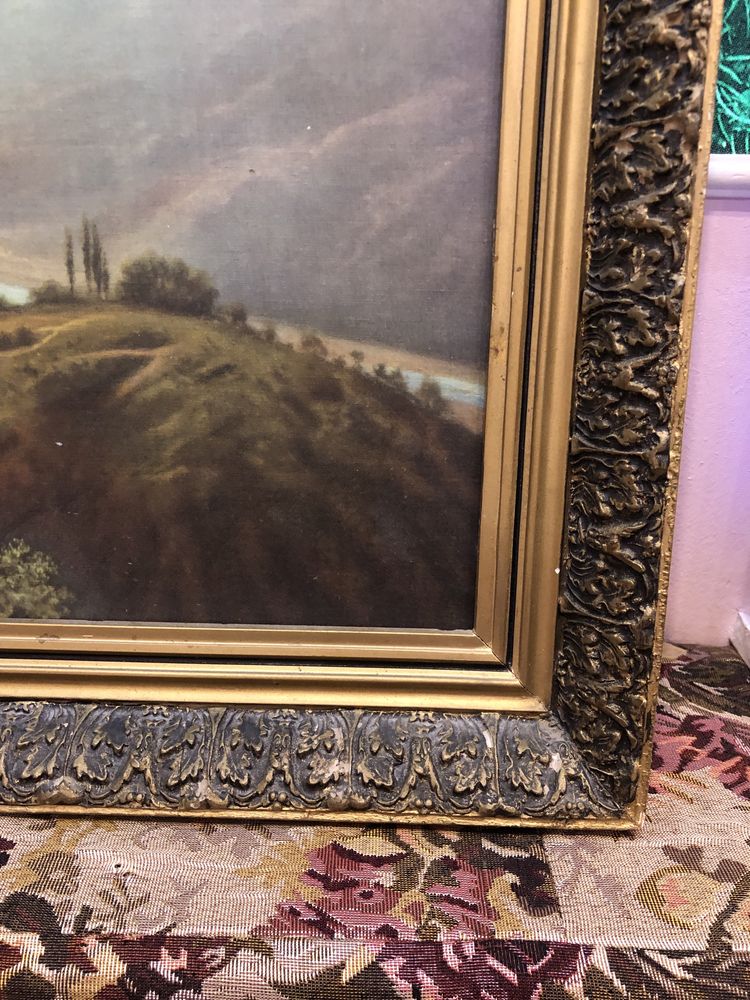Картина - В ГОРАХ КАВКАЗА - Лев Феликсович Лагория, холст/масло,1879,