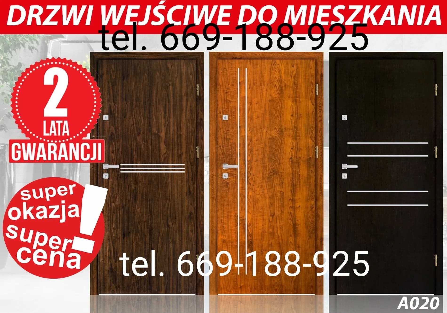 Drzwi ZEWNĘTRZNE -wewnętrzne drewniane i metalowe z MONTAŻEM GRATIS