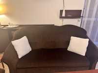 Kanapa sofa  3os rozkladana z pojemnikiem pościel- komplet z fotele