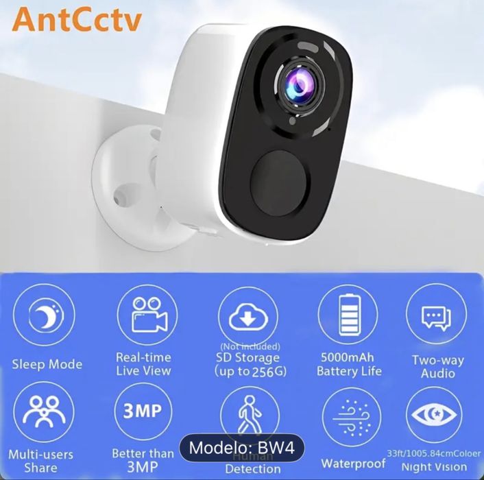 4 cameras witeless à prova de agua wirelless novas