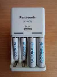 Ładowarka Eneloop Panasonic BQ-CC51 + akumulatorki
